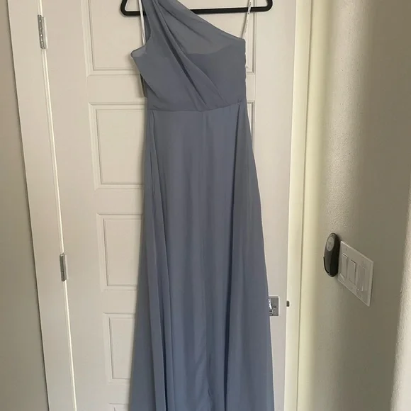 Birdy Grey Kira Chiffon Dusty Blue Dress XS - Picture 4 of 14